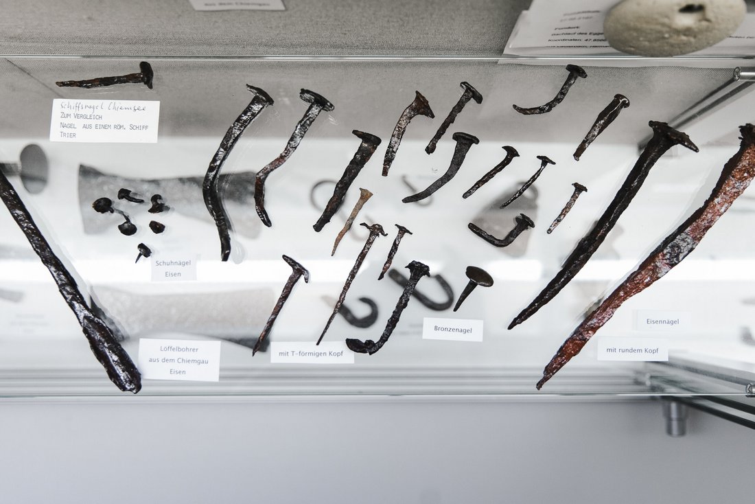 Werkzeug von den Römern im Römermuseum Grabenstätt