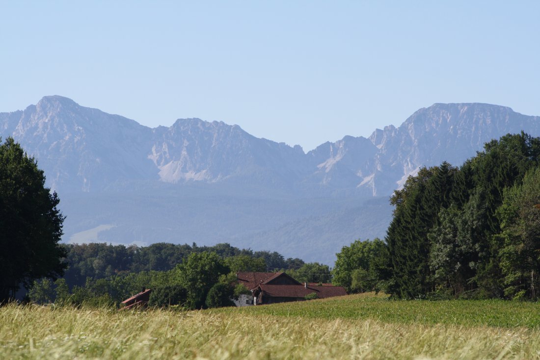 Blick auf die Berchtesgadener Berge