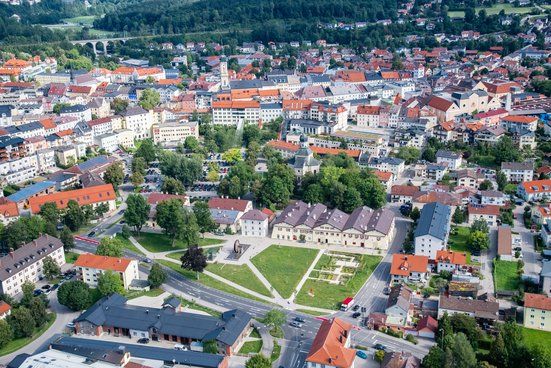 Luftaufnahme Stadt Traunstein
