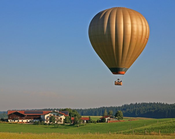 Hot air balloon in Inzell