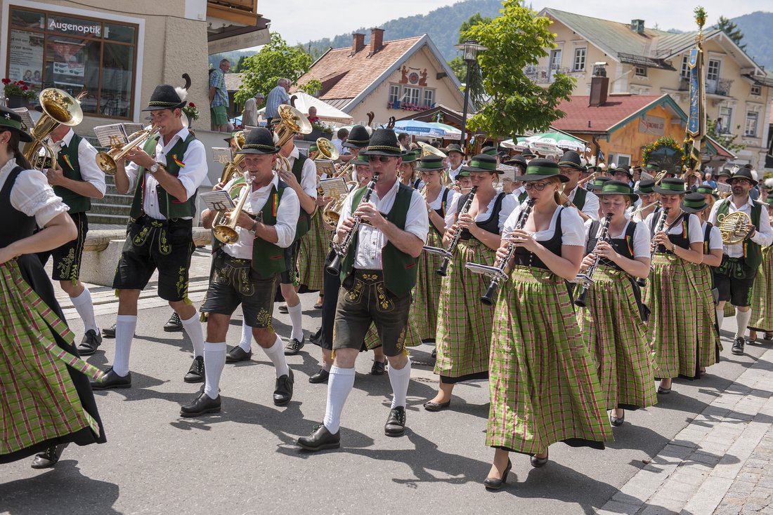 Marching band in Ruhpolding