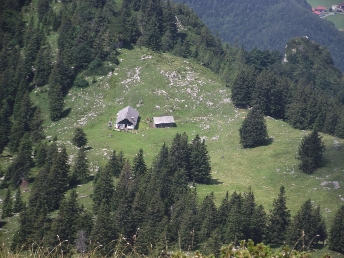 Inzell/Chiemgau: Blick vom Gamsknogl zur Kohleralm