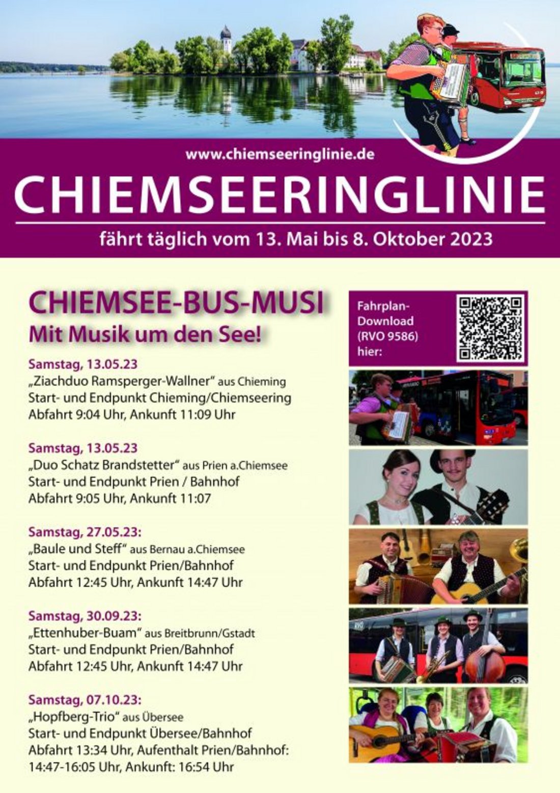 Die Chiemsee-Bus-Musi: Mit Musik um den See!