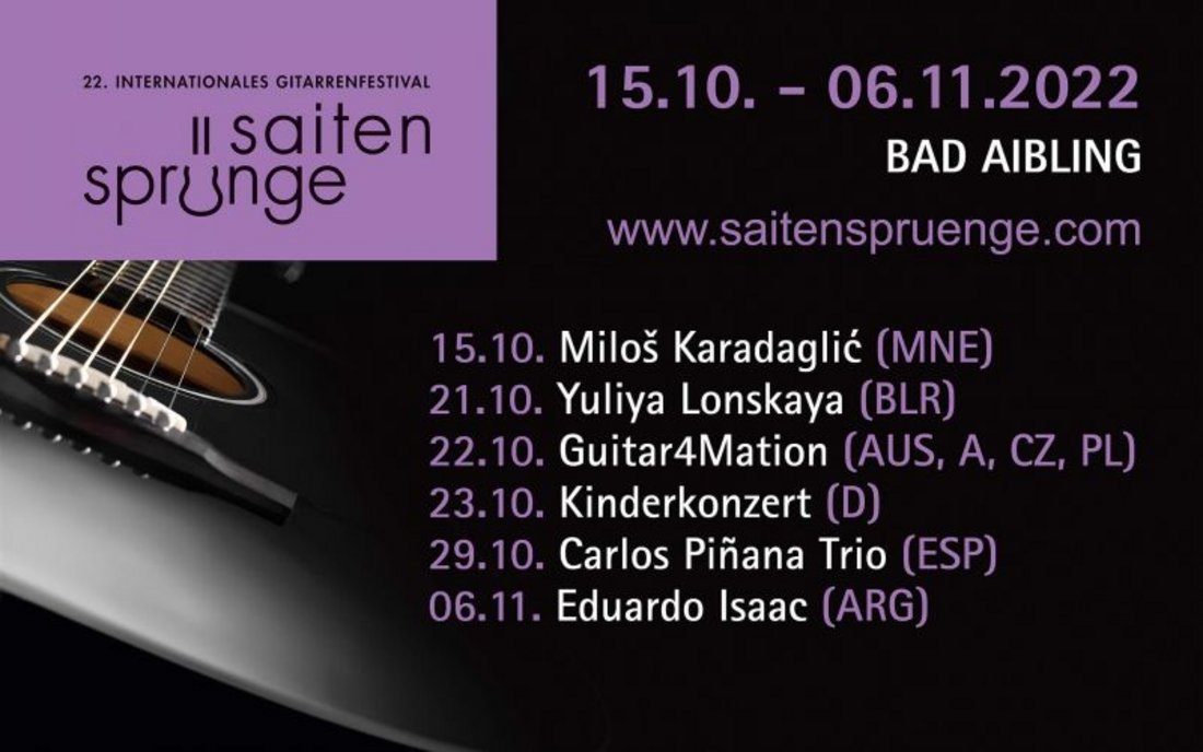 22. Gitarrenfestival SAITENSPRÜNGE: Rahmenprogramm mit Micha Kern (D)