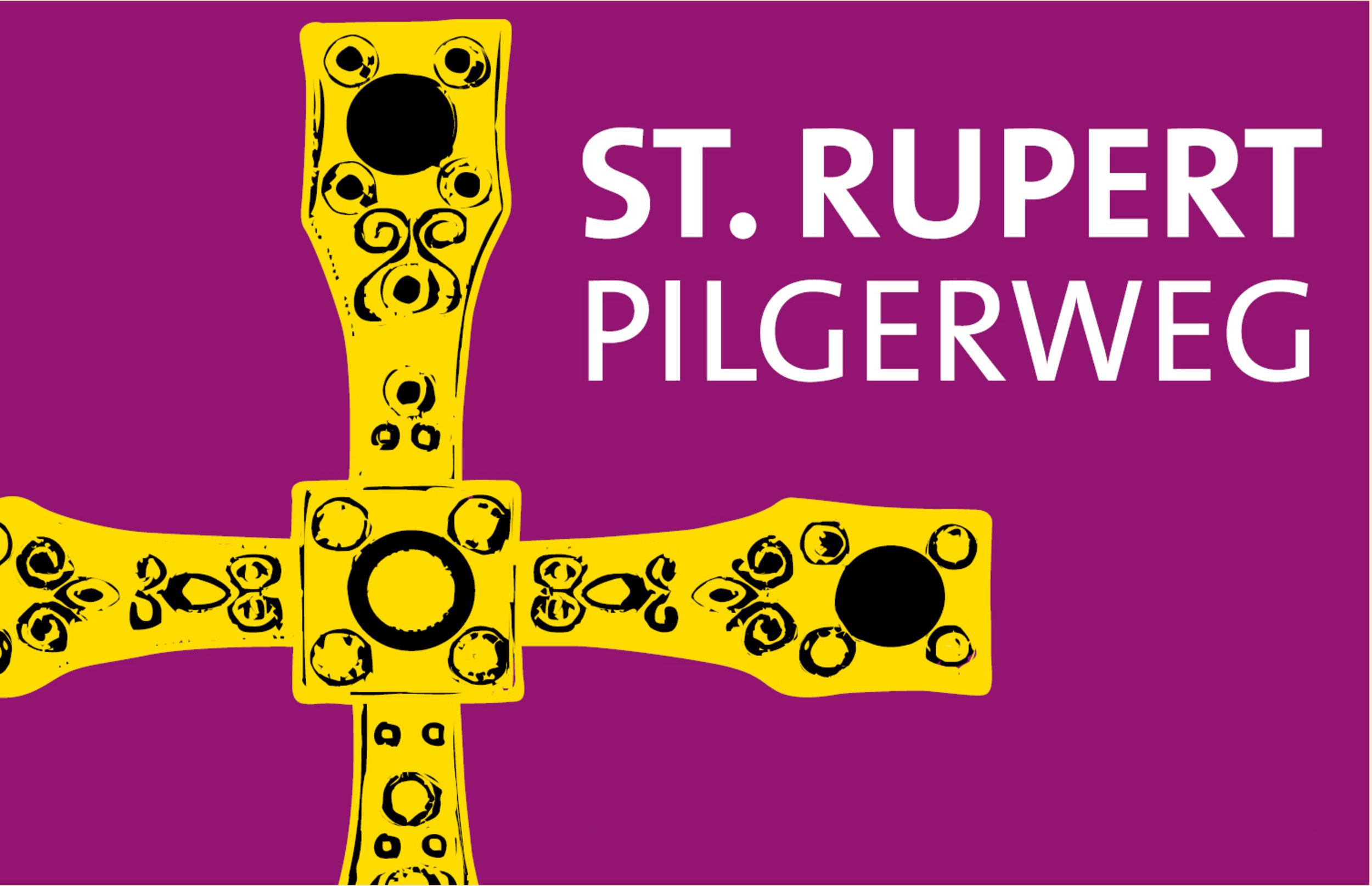 Wegmarkierung des St. Rupert Pilgerwegs