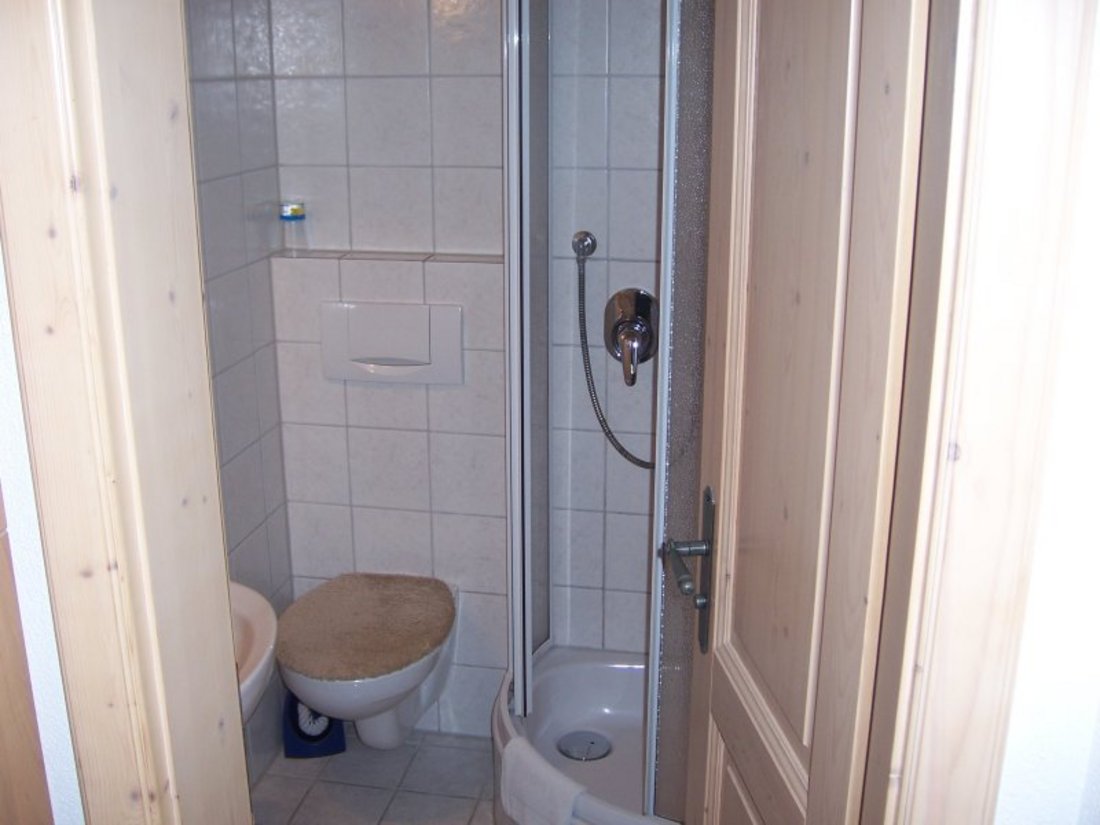 Dusche/WC in der Ferienwohnung Beispiel