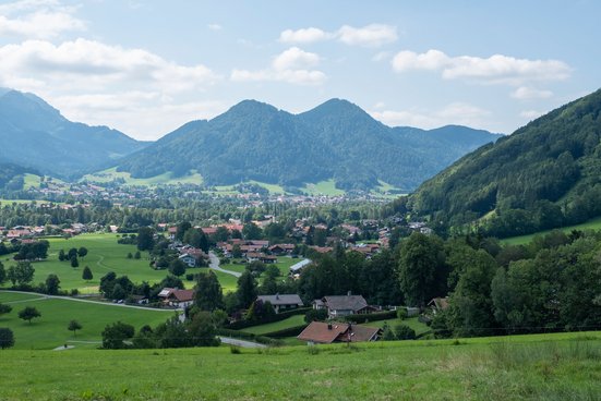 View of the town of Ruhpolding