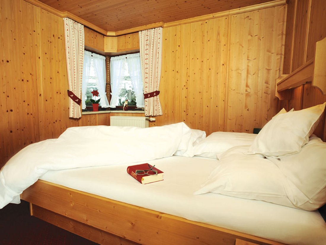 Schlafzimmer in der Wohnung Bergblick