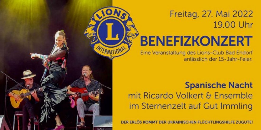 Benefizkonzert - eine Veranstaltung des Lions-Club Bad Endorf anlässlich der 15-Jahr-Feier