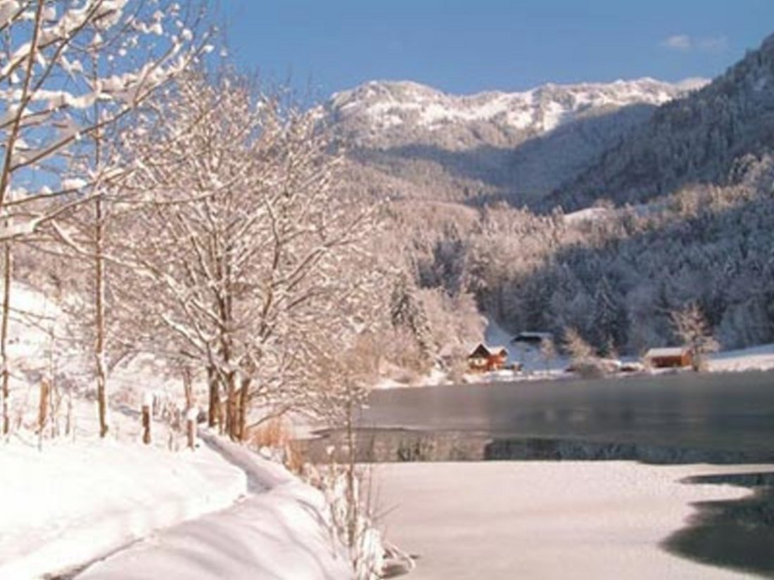 Wössner See im Winter