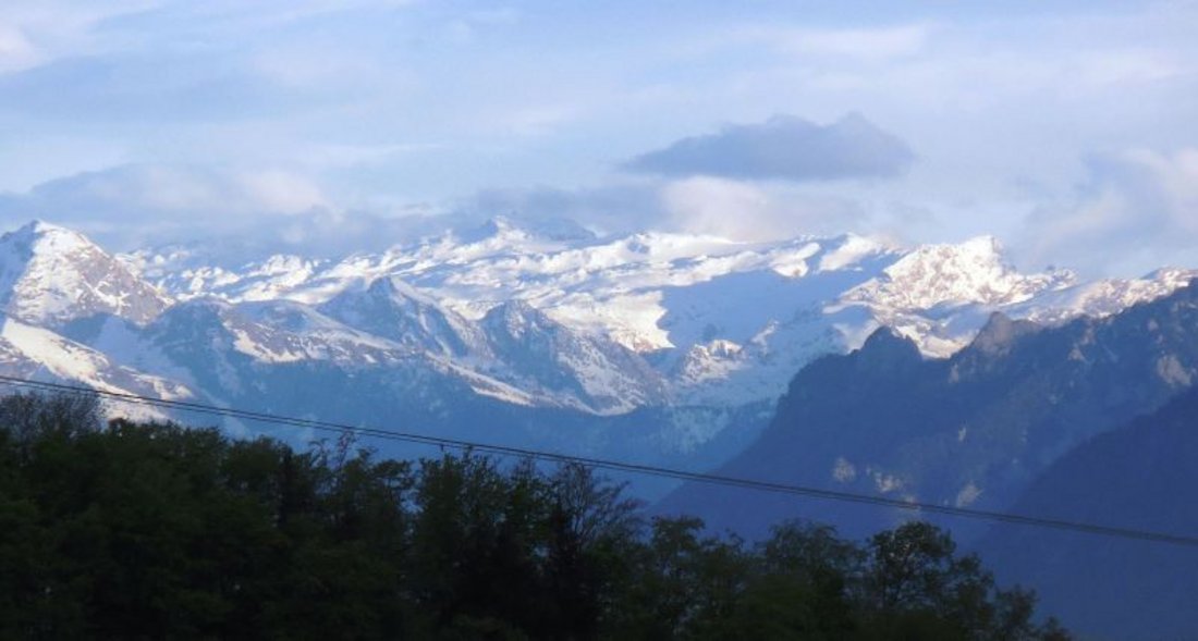 Aussicht auf die Berchtesgadener Berge