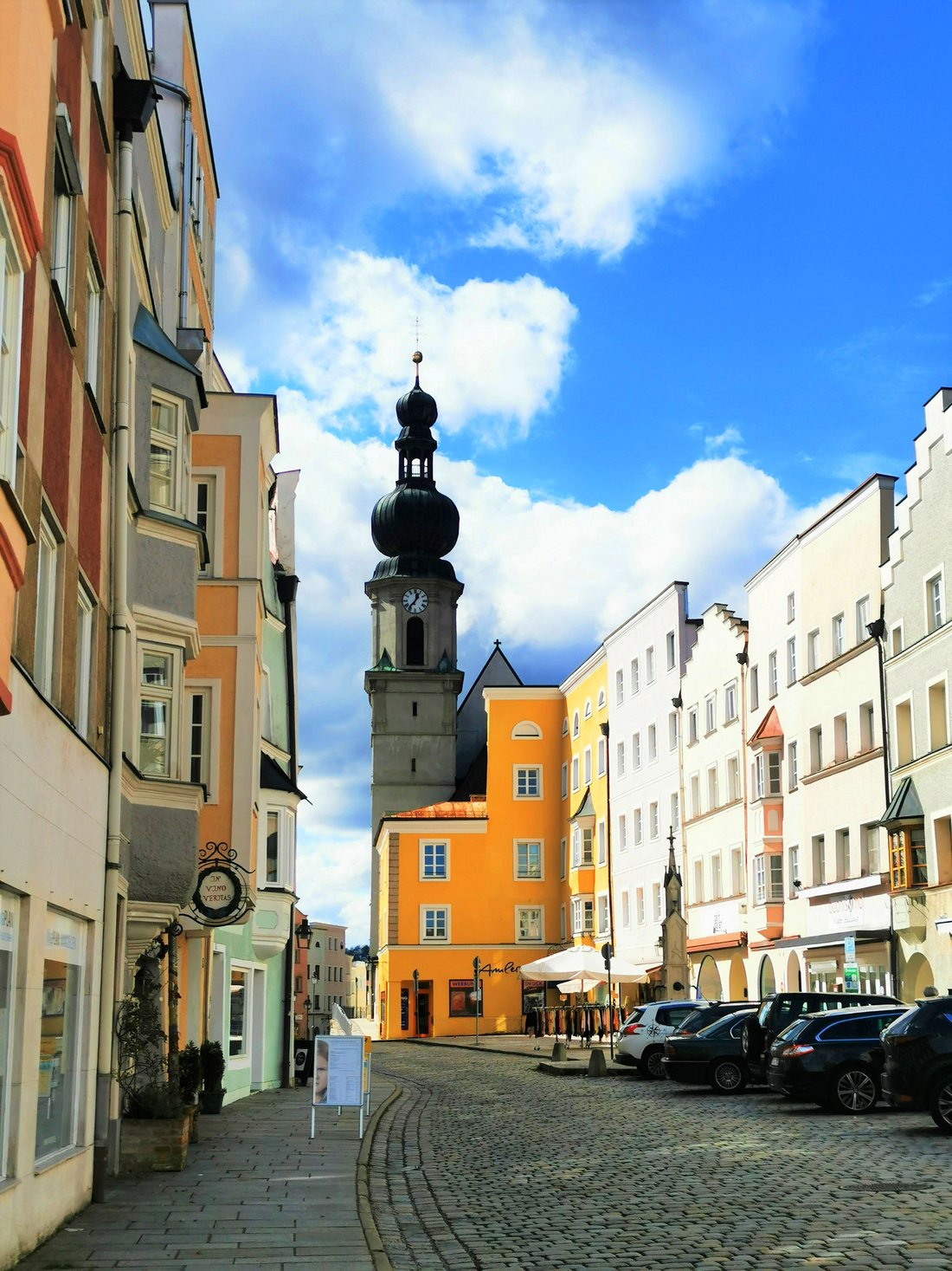 Blick in die Altstadt von Trostberg
