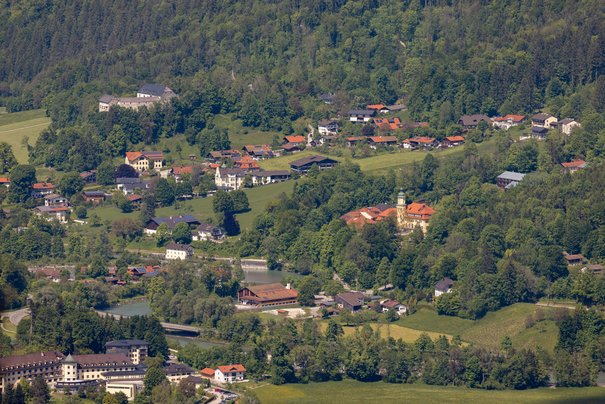 Luftbild der Gemeinde Marquartstein