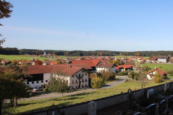 Gemeinde Nußdorf von oben