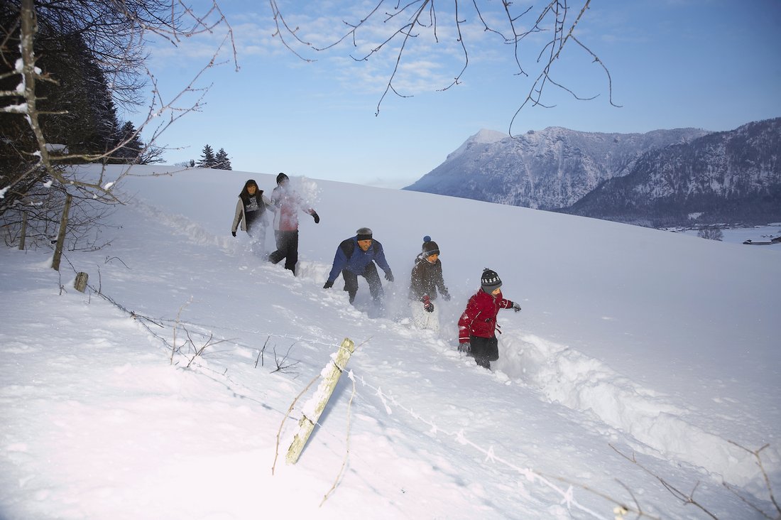 inzell winter familie spaß im schnee