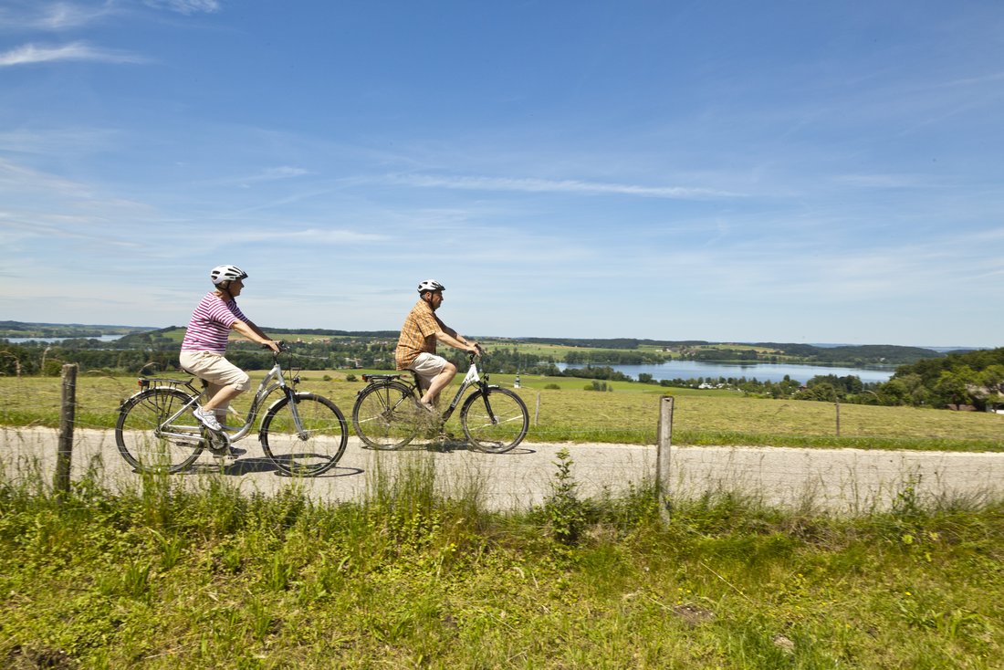 Fahrradfahren am Waginger See