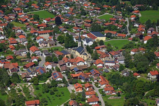 Aerial view of the municipality of Bergen