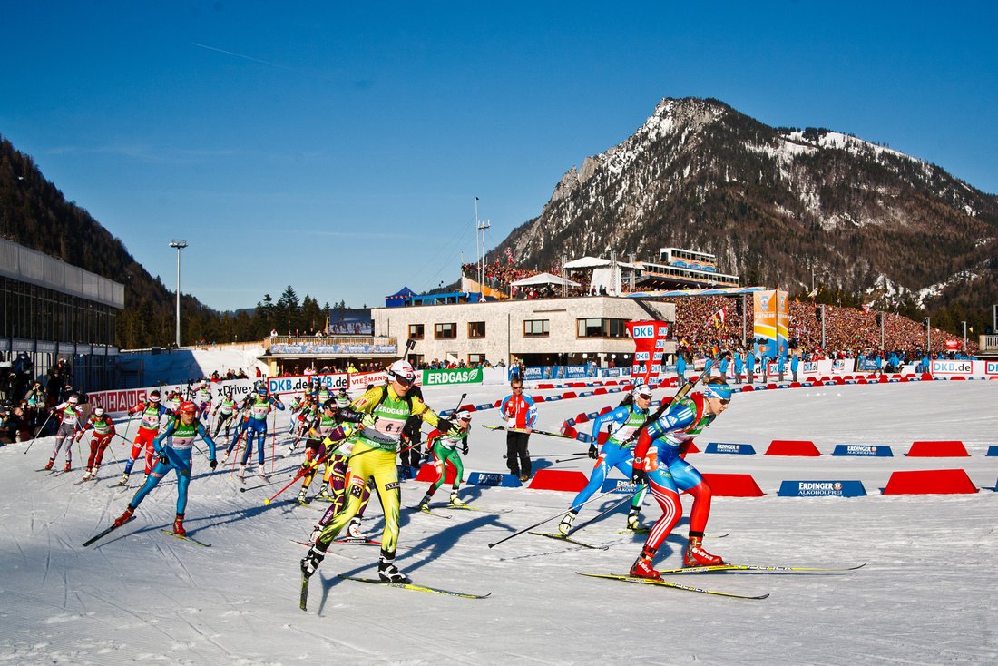 12 Biathlon in der Chiemgau Arena