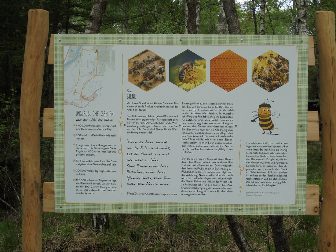 Bienen Info Schild