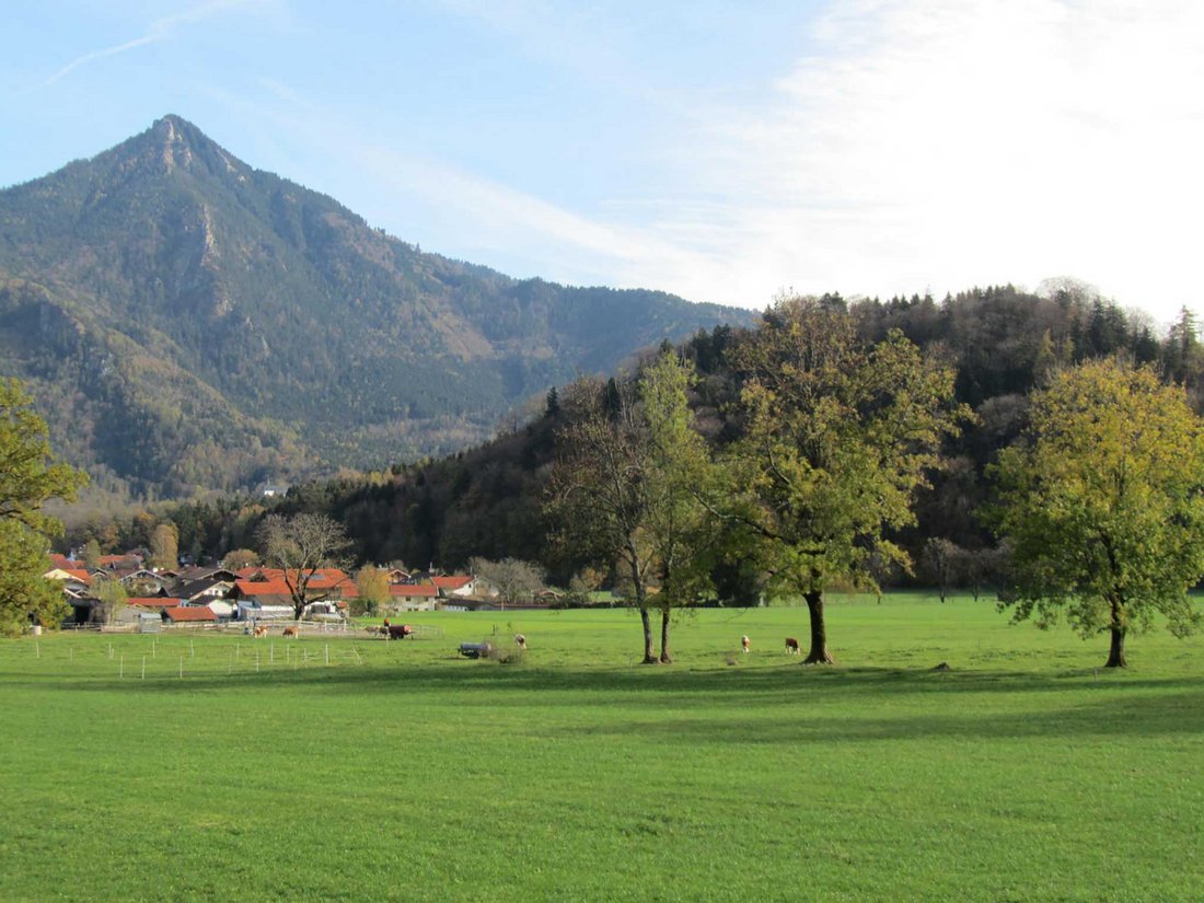 Ausblick auf die Chiemgauer Berge