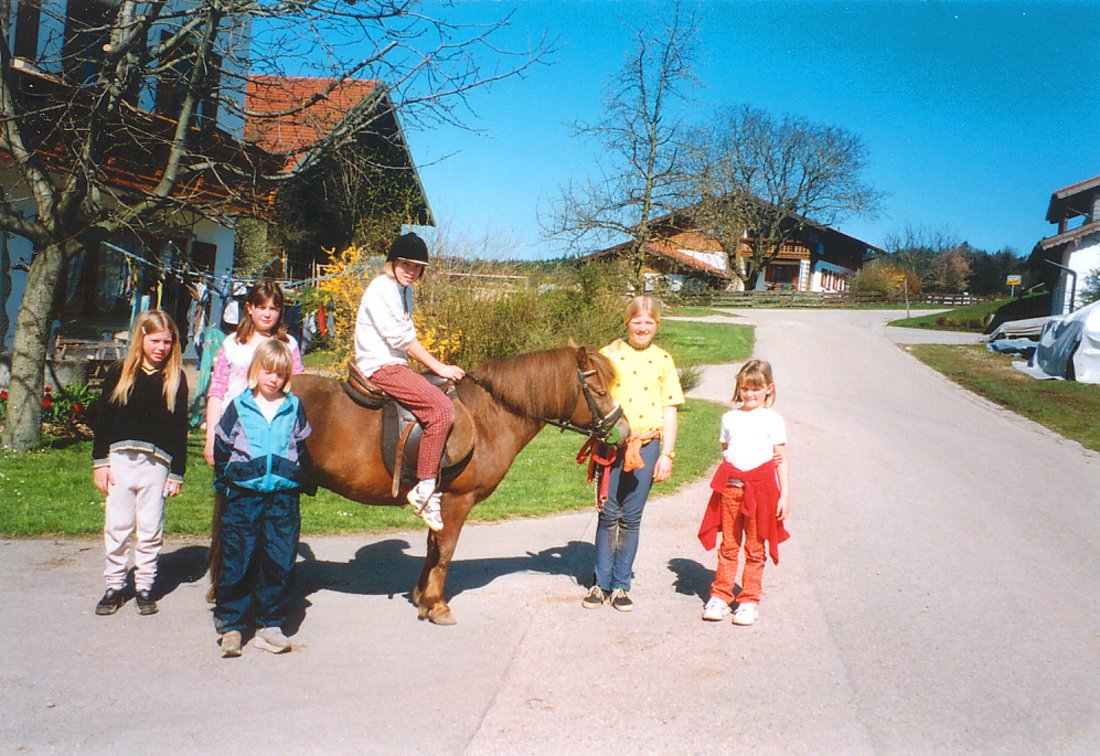 Kinder mit Pferd