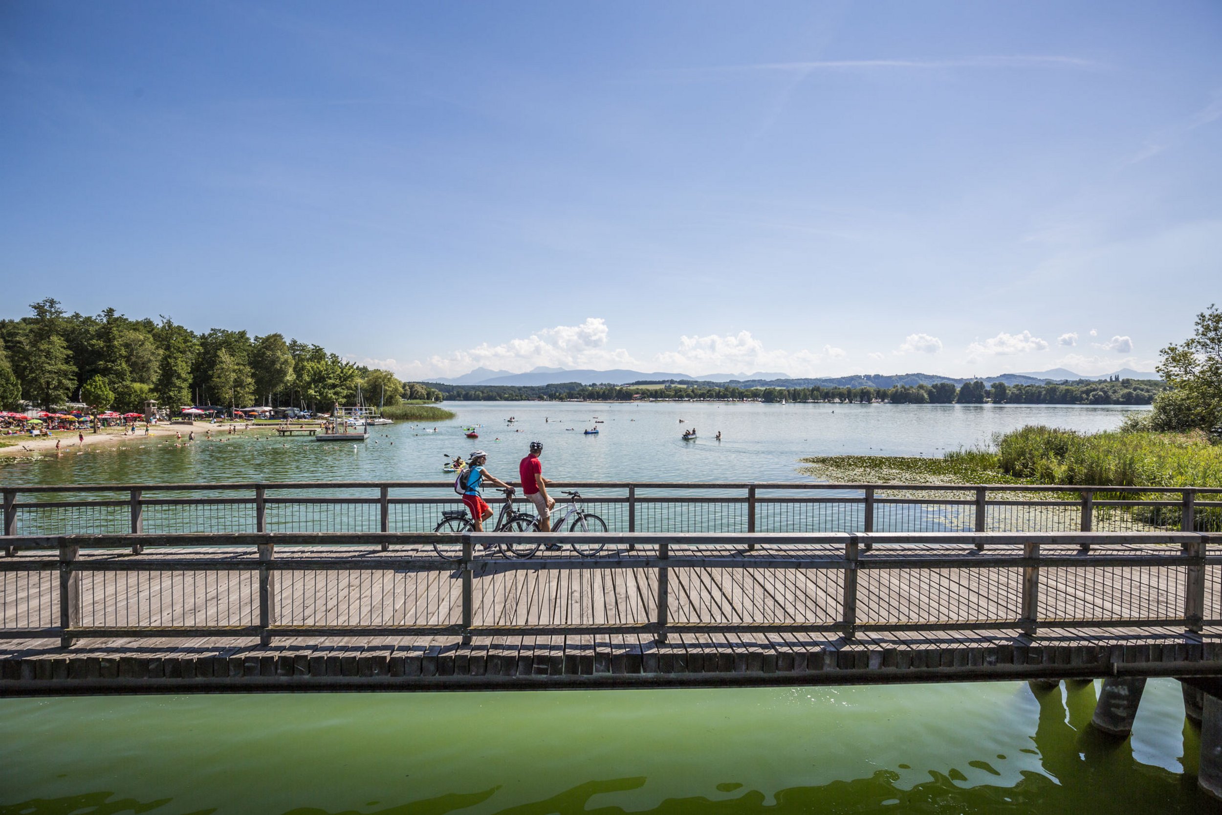 Radfahren am Waginger See