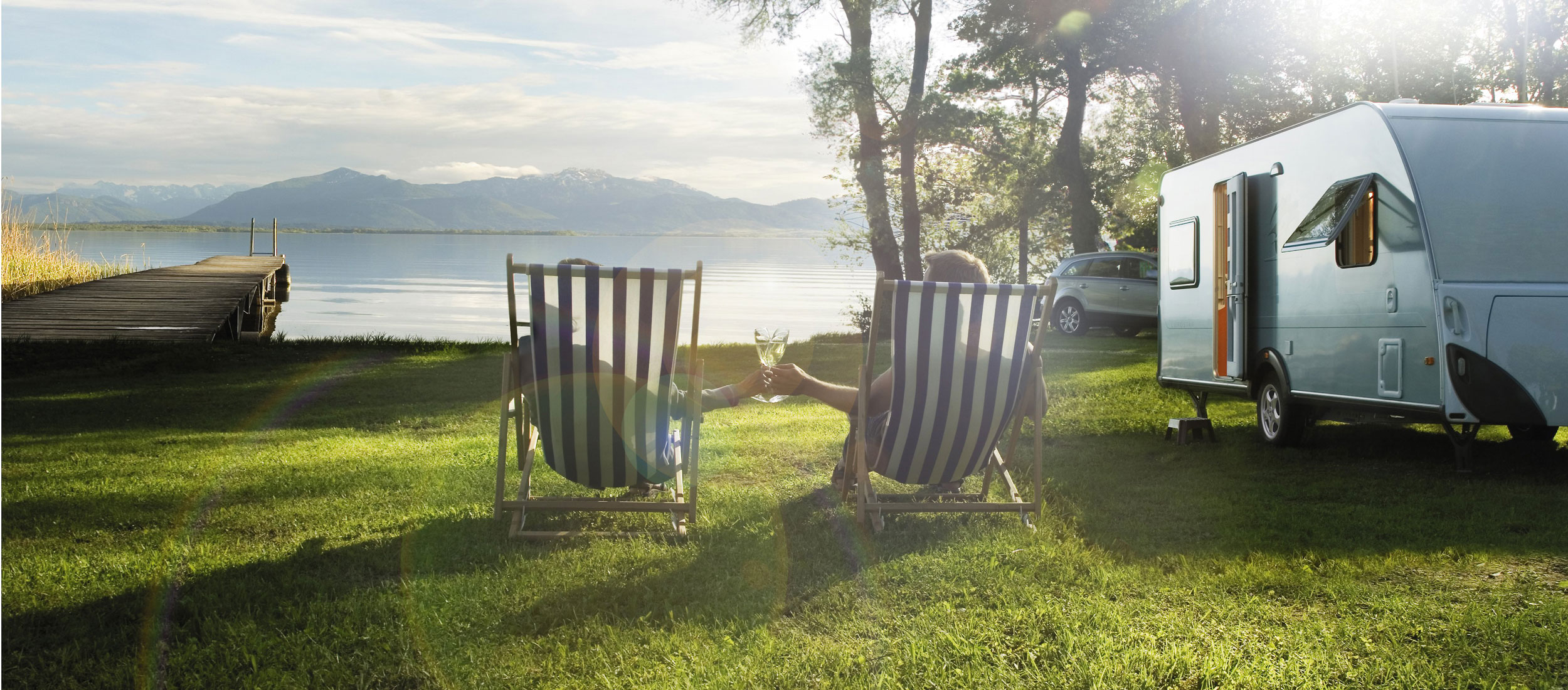 Camping Seehäusl mit Chiemseeblick