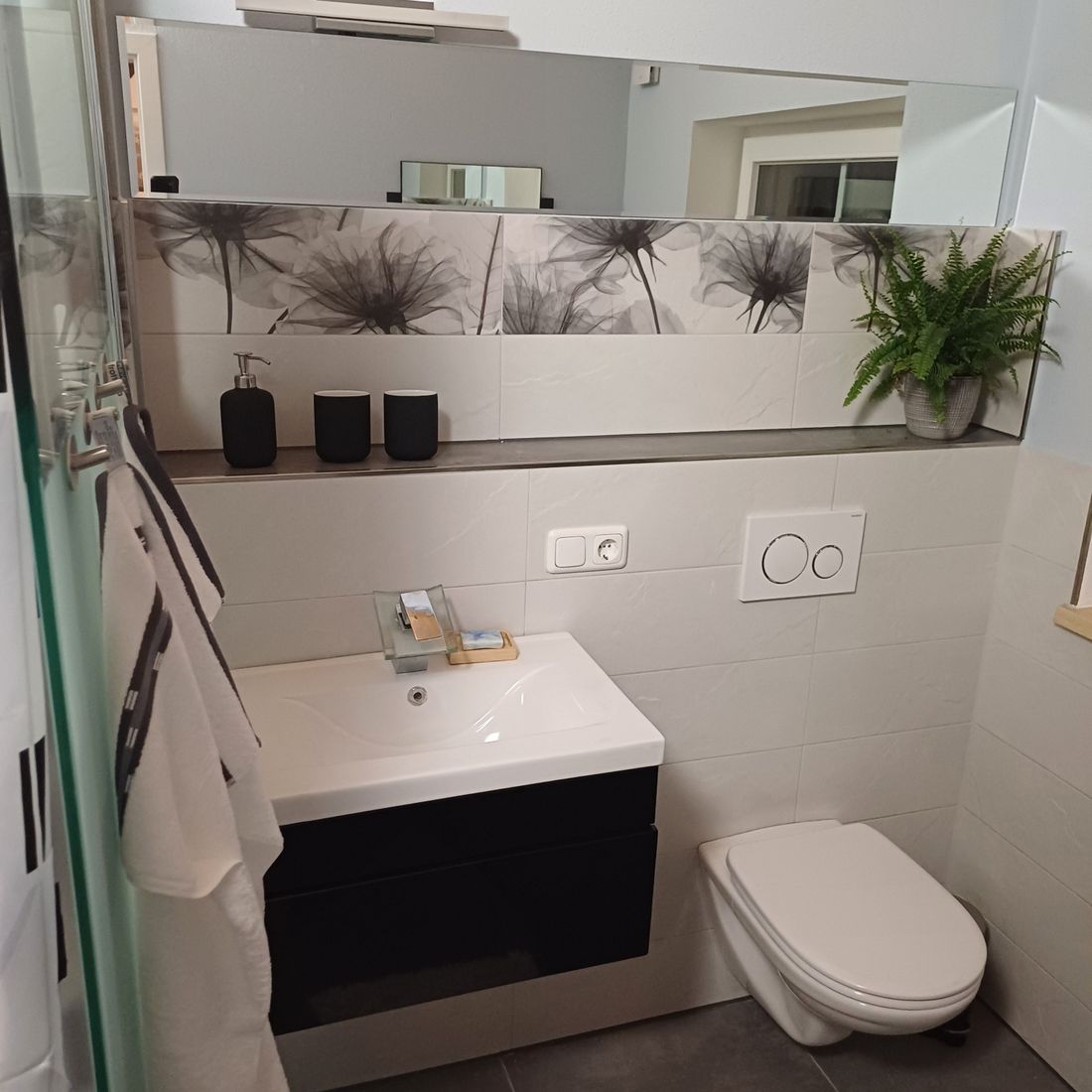 Toilette im Duschbad