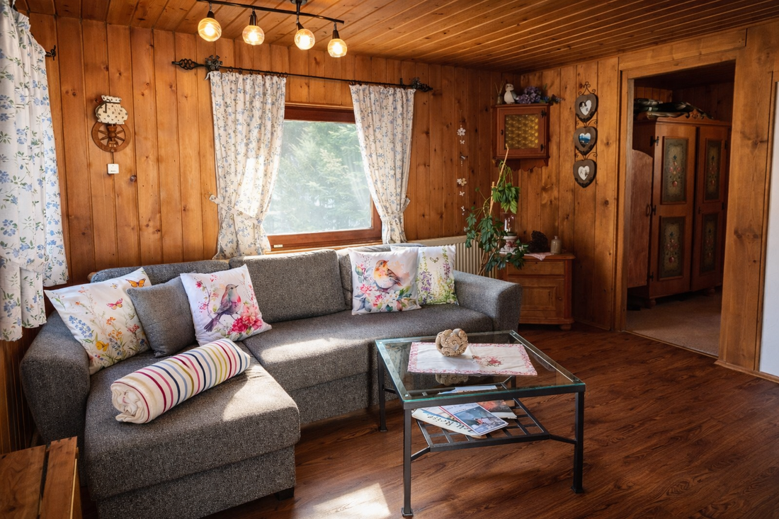 Wohnzimmer mit Schlafsofa