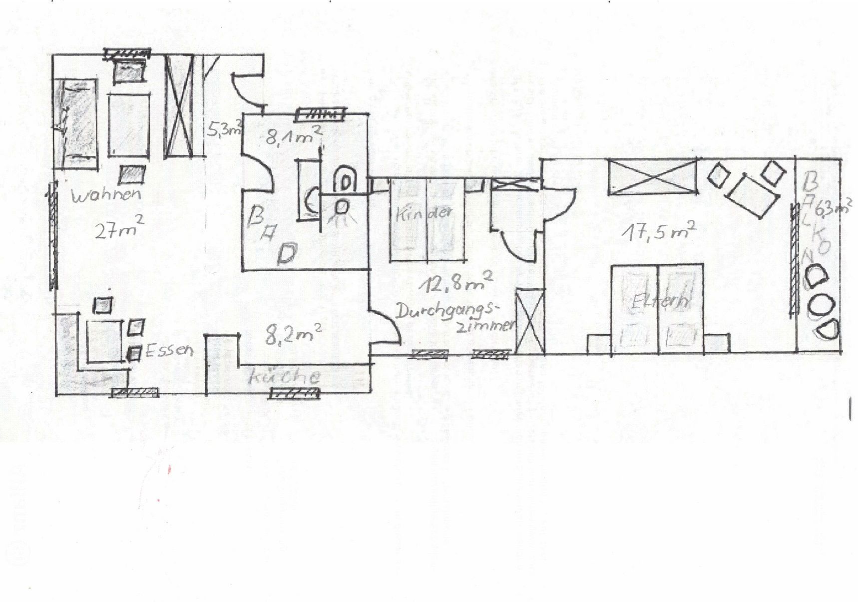 Grundriss der FeWo