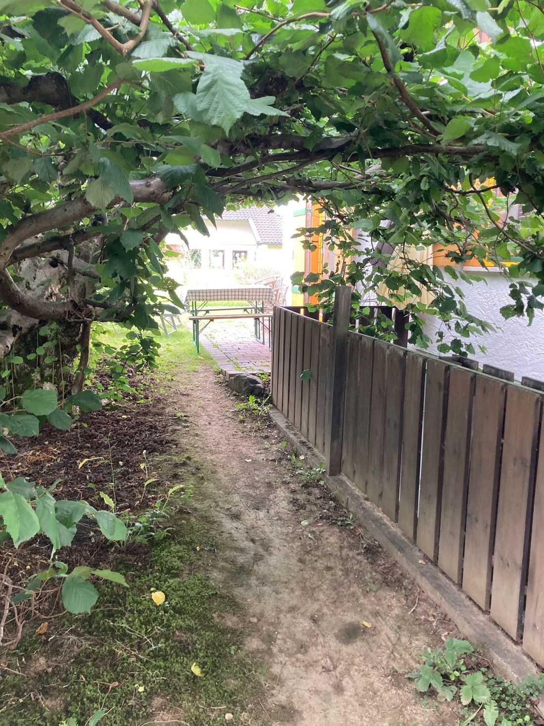 Weg vom Carport zur Terrasse