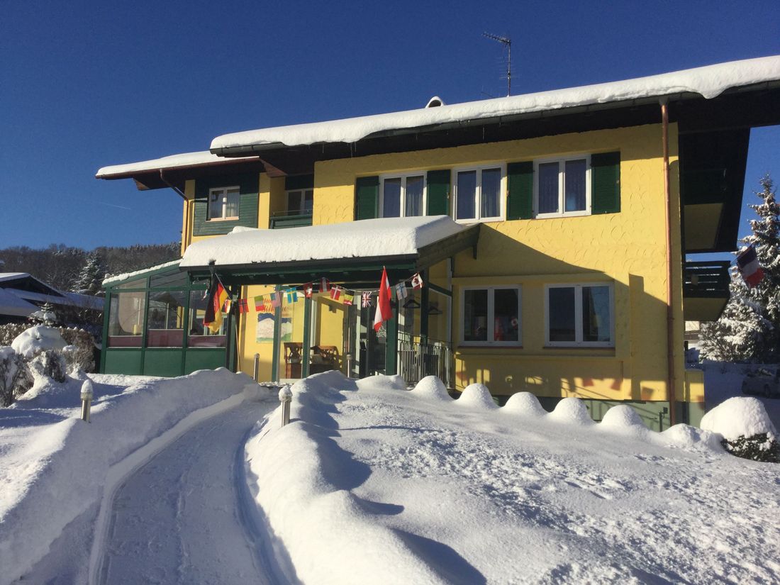 Restaurant Eingang im Winter