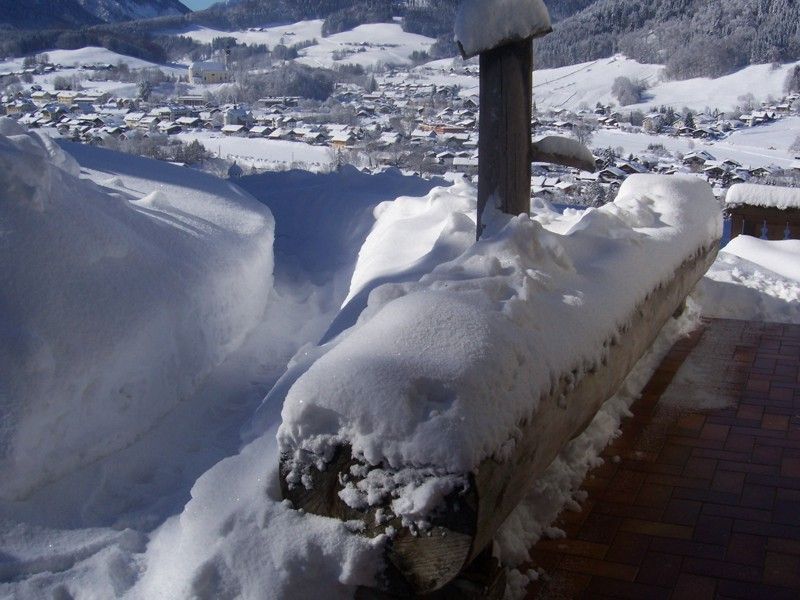 Blick auf das winterliche Ruhpolding