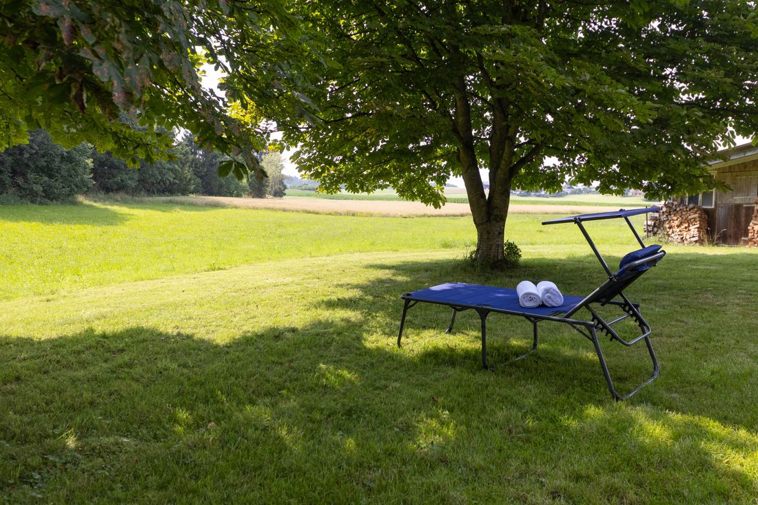 Garten mit Liegen