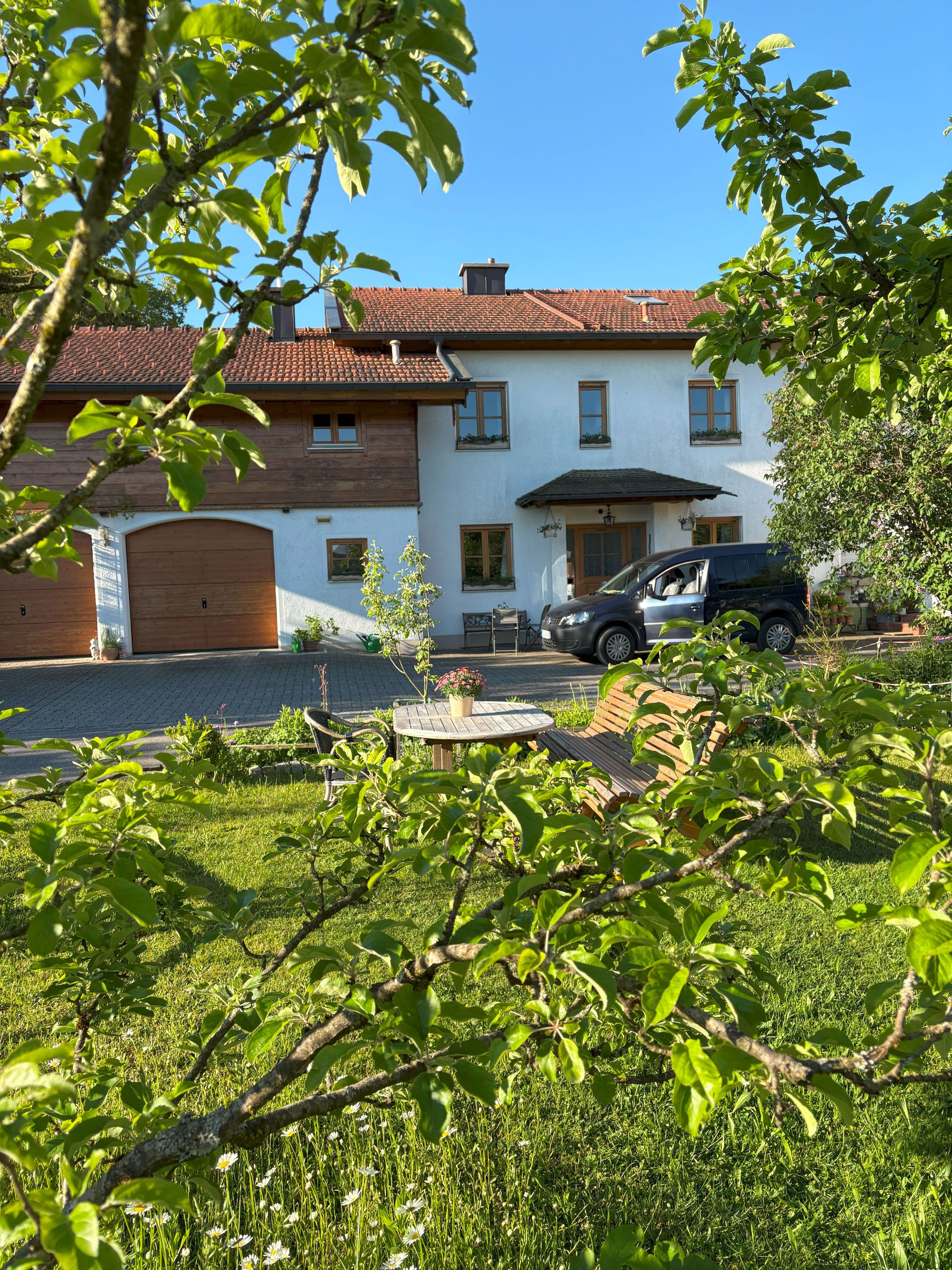 Hausansicht aus Garten