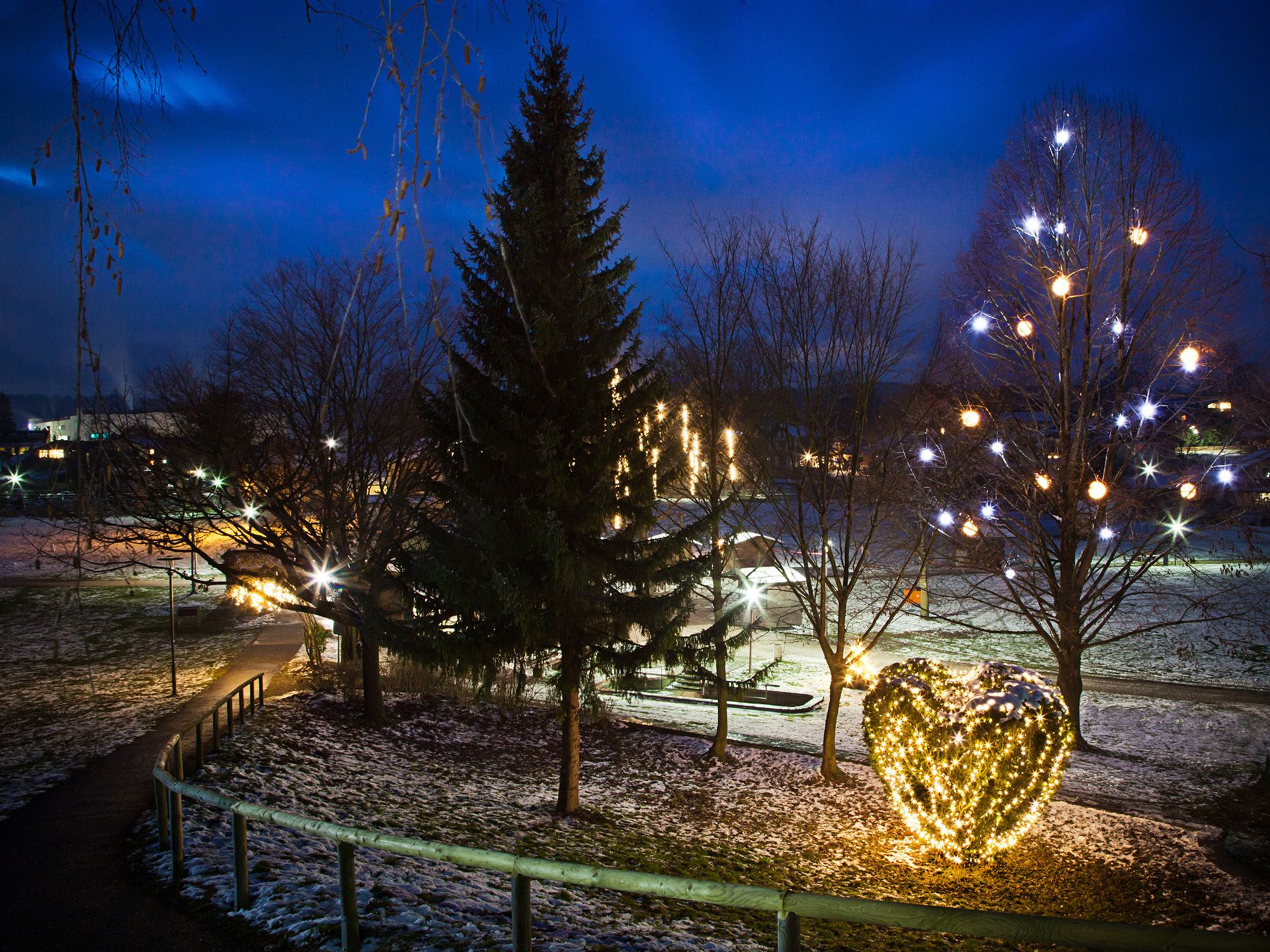 Kurparkbeleuchung in Waging am See