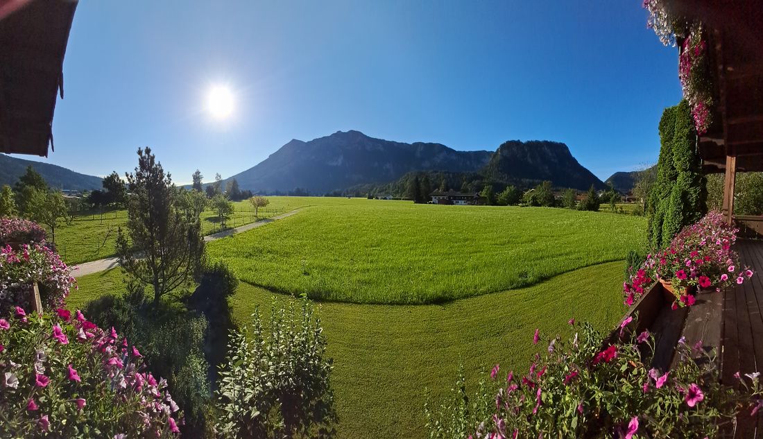 Ausblick auf unsere Hausberge
