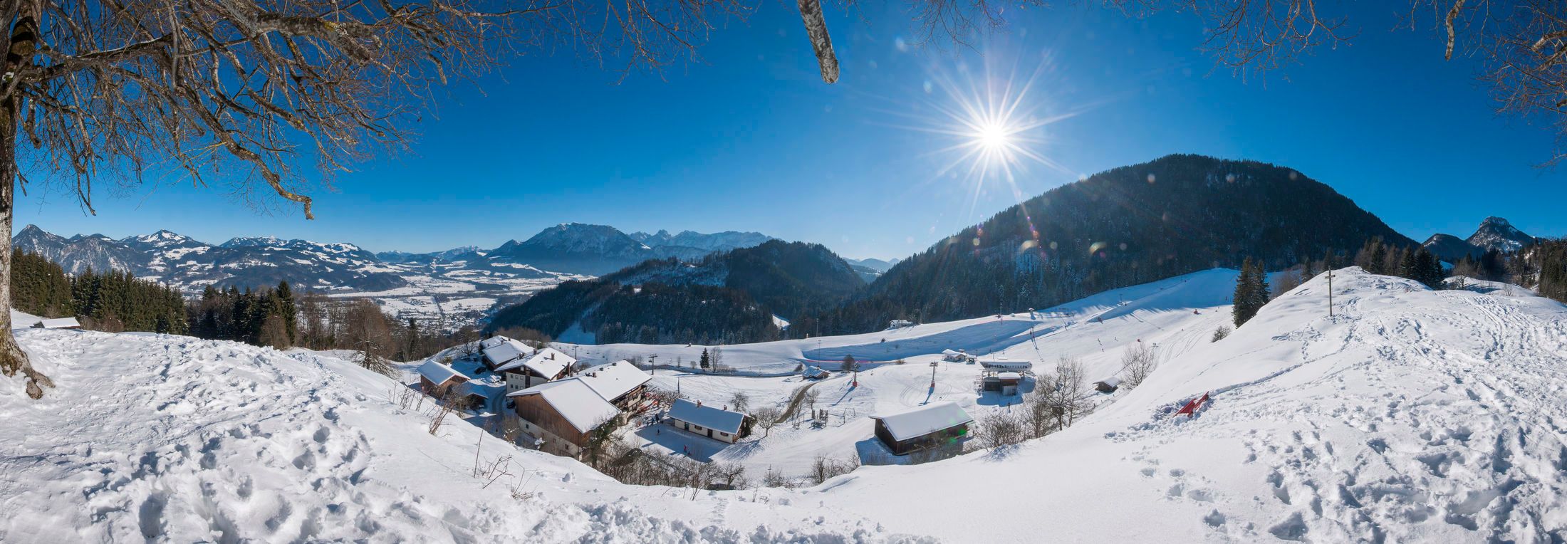 Hocheckbahn in Oberaudorf im Winter