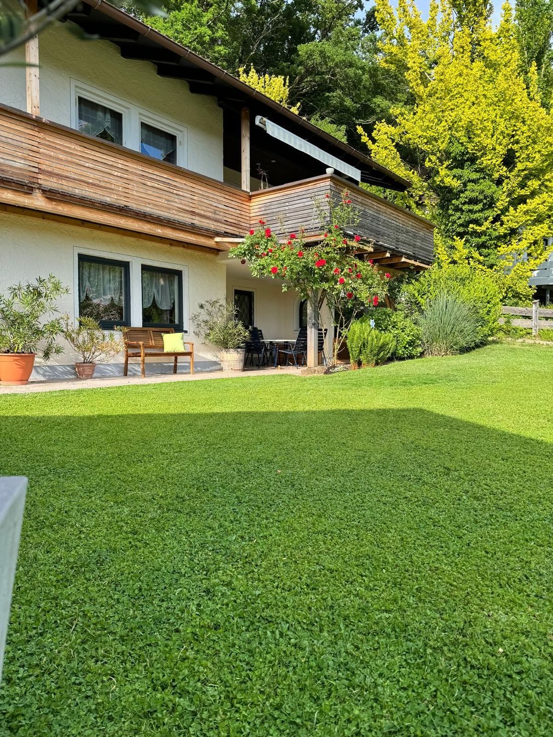 Terrasse mit Eingangsbereich