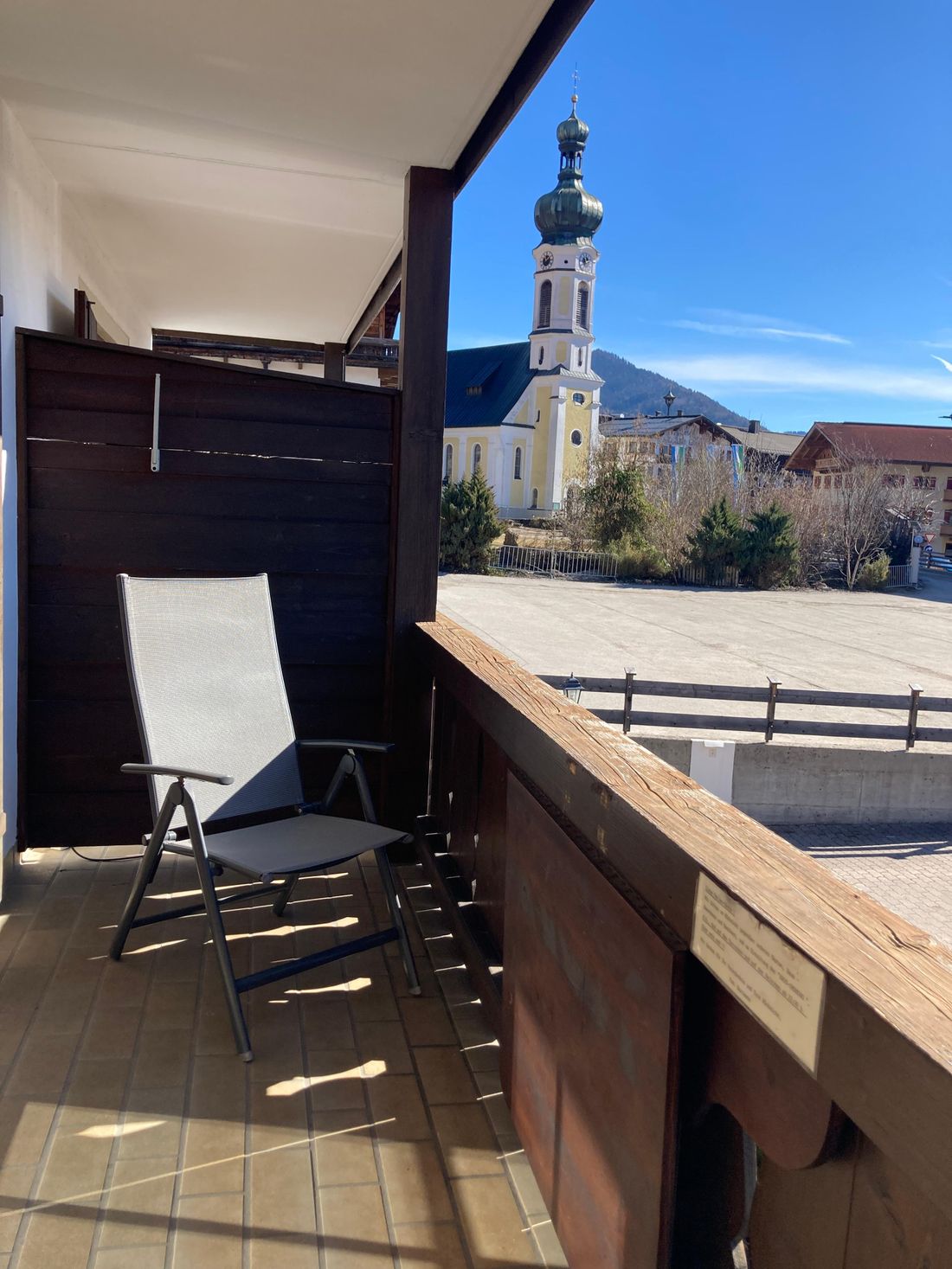 Blick vom Balkon