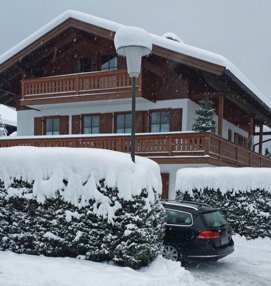 Haus im Winter