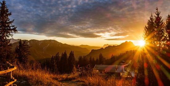 Unternberg Alm mit Panorama