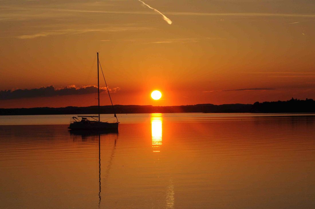 Sonnenuntergang am See