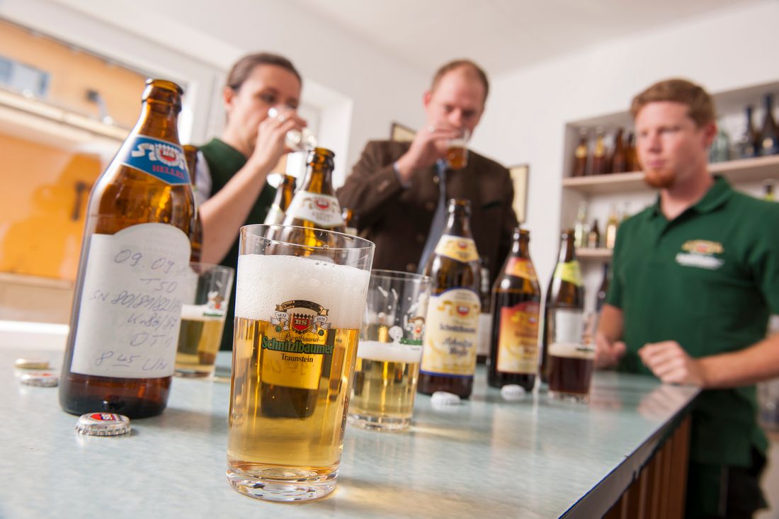 Bierverkostung beim Schnitzlbaumer