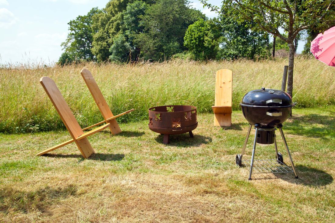 Feuerschale und Grill