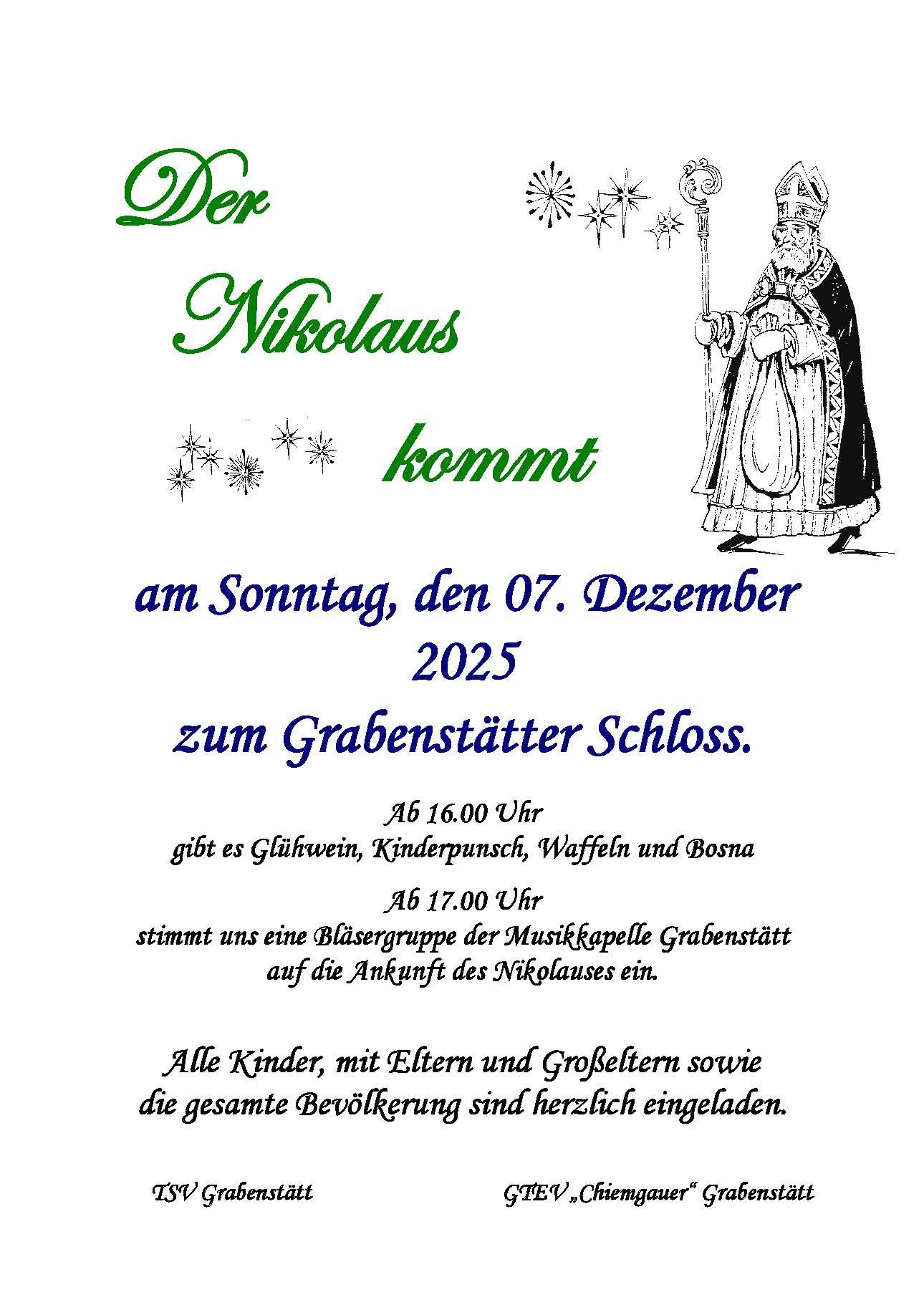 Nikolaus-Plakat 2025