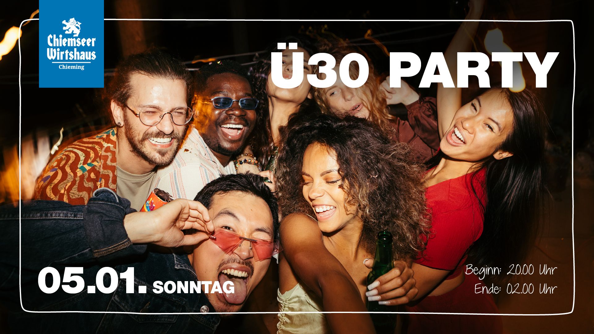 Ü30 Party Chiemseer Wirtshaus Januar 2025