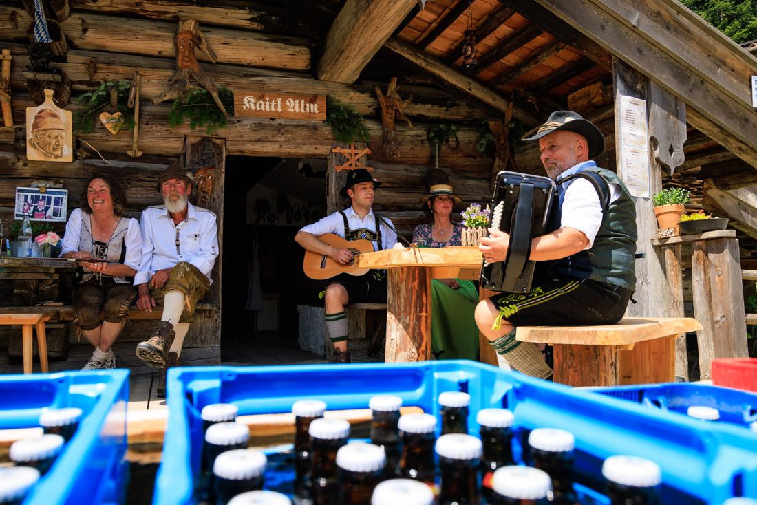 Musizieren auf der Kaitl Alm
