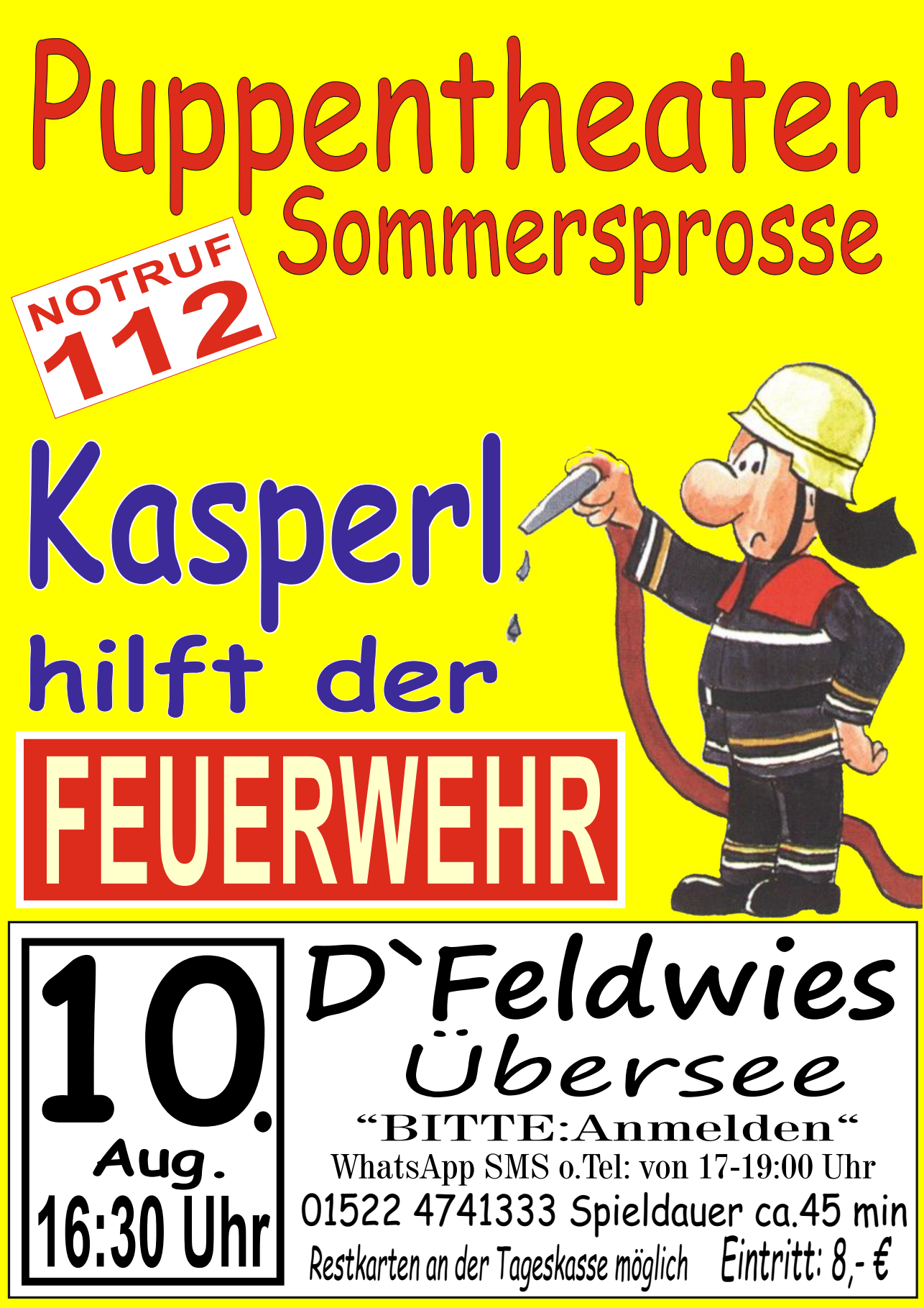 Plakat Feuerwehr Übersee - 1