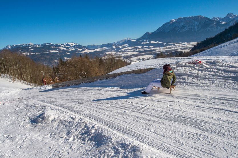 Toboggan run at the Hocheckbahn